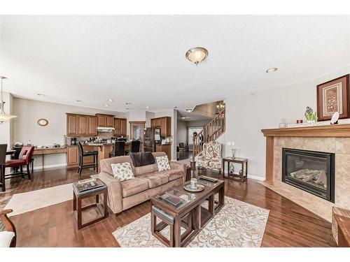56 Kincora Hill Nw, Calgary, AB - Indoor Photo Showing Living Room With Fireplace