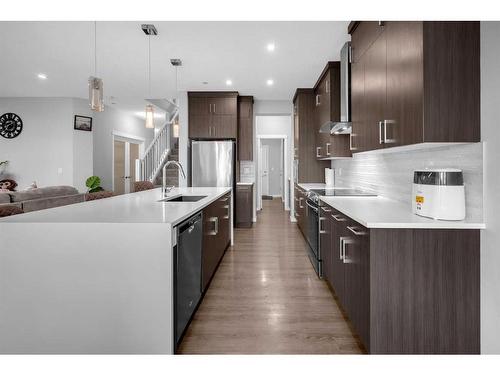 83 Howse Road Ne, Calgary, AB - Indoor Photo Showing Kitchen With Upgraded Kitchen