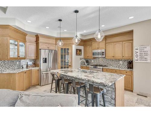 76 Chaparral Cove Se, Calgary, AB - Indoor Photo Showing Kitchen With Stainless Steel Kitchen With Upgraded Kitchen