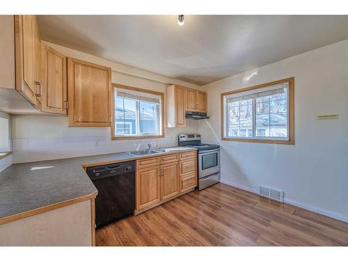 3507 1 Street Ne, Calgary, AB - Indoor Photo Showing Kitchen With Double Sink