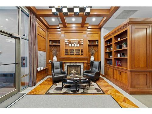 304-701 3 Avenue Sw, Calgary, AB - Indoor With Fireplace