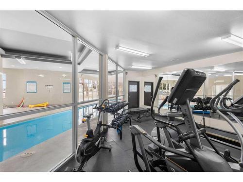 9-211 Village Terrace Sw, Calgary, AB - Indoor Photo Showing Gym Room