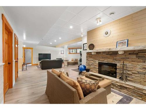 7-29042 Range Road 53, Rural Mountain View County, AB - Indoor With Fireplace