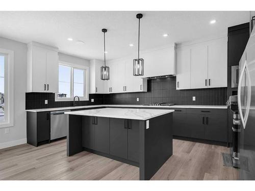 172 Sandpiper Landing, Chestermere, AB - Indoor Photo Showing Kitchen With Upgraded Kitchen