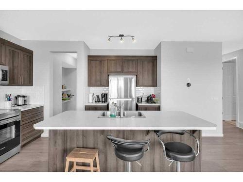 13 Cityside Link Ne, Calgary, AB - Indoor Photo Showing Kitchen With Stainless Steel Kitchen