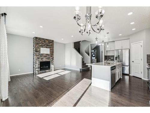 29 Nolanhurst Heights Nw, Calgary, AB - Indoor With Fireplace