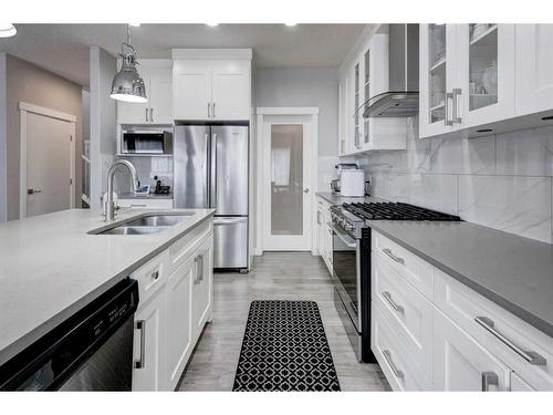31 Sherview Grove Nw, Calgary, AB - Indoor Photo Showing Kitchen With Double Sink With Upgraded Kitchen