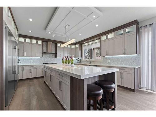 225 Kinniburgh Cove, Chestermere, AB - Indoor Photo Showing Kitchen With Upgraded Kitchen