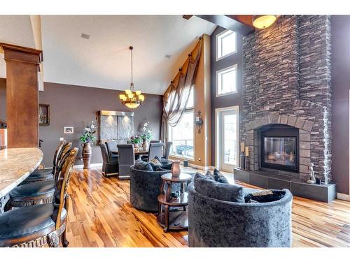 44 Sage Hill Way Nw, Calgary, AB - Indoor Photo Showing Living Room With Fireplace