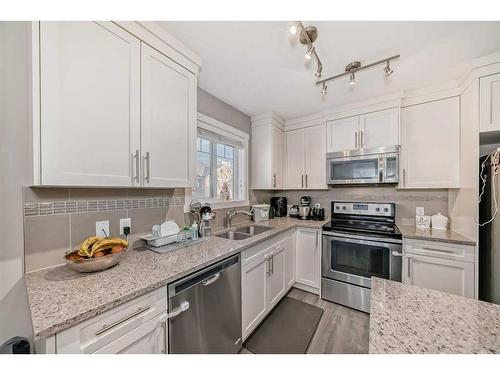 925 Skyview Ranch Grove Ne, Calgary, AB - Indoor Photo Showing Kitchen With Stainless Steel Kitchen With Double Sink