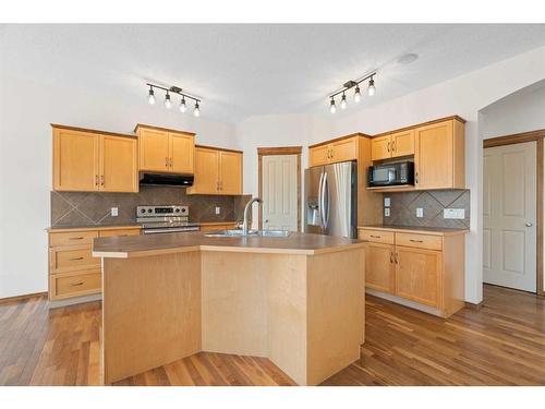 27 Cranfield Circle Se, Calgary, AB - Indoor Photo Showing Kitchen With Double Sink