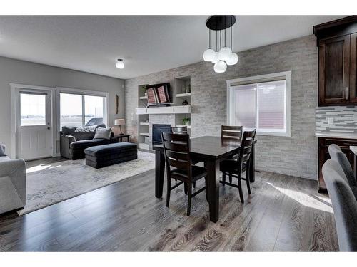 653 Edgefield Gate, Strathmore, AB - Indoor With Fireplace