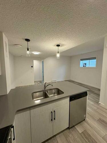 204 Seton Villas Se, Calgary, AB - Indoor Photo Showing Kitchen With Double Sink