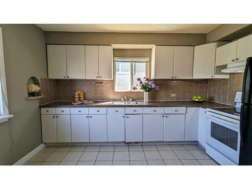 3414 Centre Street North, Calgary, AB - Indoor Photo Showing Kitchen With Double Sink