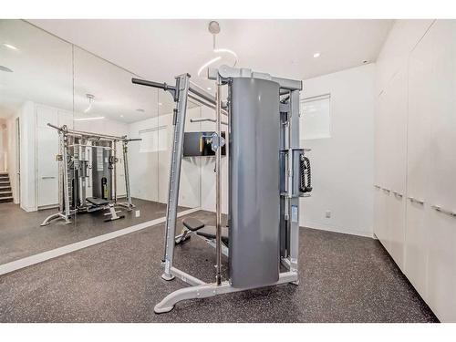 530 Crescent Road Nw, Calgary, AB - Indoor Photo Showing Gym Room