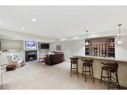 49 Mayfair Road Sw, Calgary, AB - Indoor With Fireplace