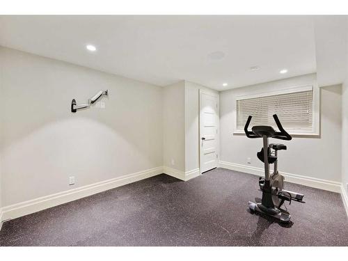 49 Mayfair Road Sw, Calgary, AB - Indoor Photo Showing Gym Room