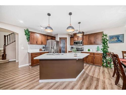 15 Everwoods Green Sw, Calgary, AB - Indoor Photo Showing Kitchen With Stainless Steel Kitchen With Upgraded Kitchen