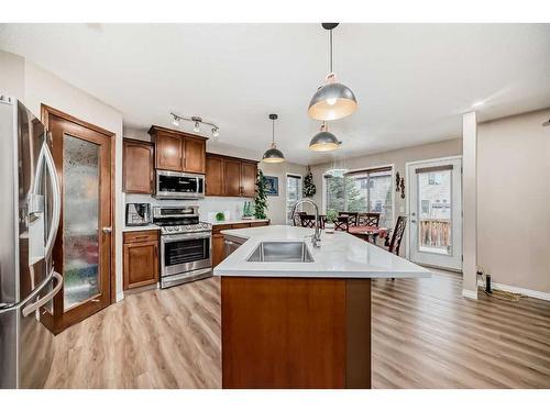 15 Everwoods Green Sw, Calgary, AB - Indoor Photo Showing Kitchen With Stainless Steel Kitchen