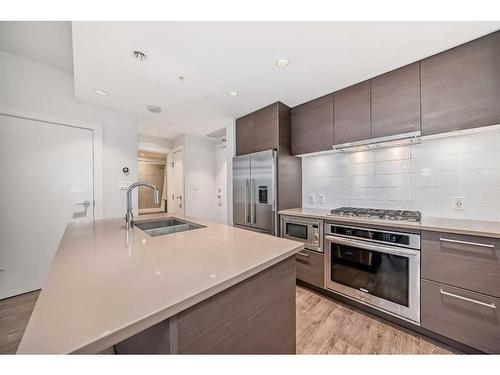 508-38 9 Street Ne, Calgary, AB - Indoor Photo Showing Kitchen With Double Sink With Upgraded Kitchen
