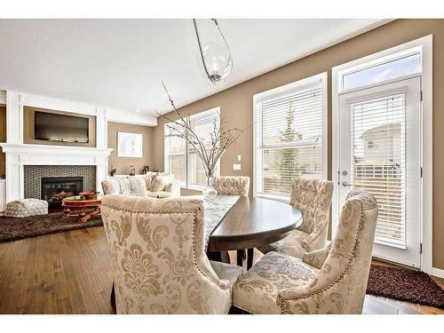 49 Legacy Terrace Se, Calgary, AB - Indoor With Fireplace