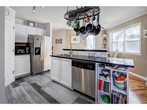 56-2318 17 Street Se, Calgary, AB - Indoor Photo Showing Kitchen With Double Sink