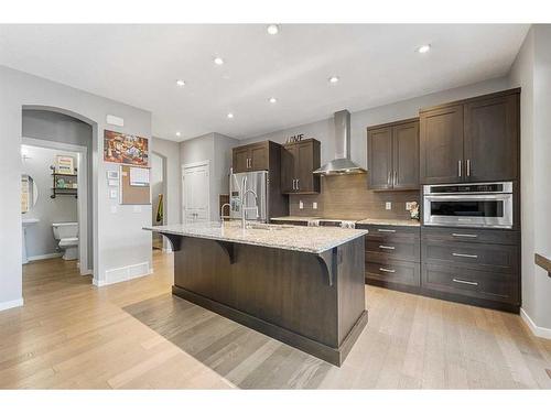 91 Cranbrook Place Se, Calgary, AB - Indoor Photo Showing Kitchen With Stainless Steel Kitchen With Upgraded Kitchen