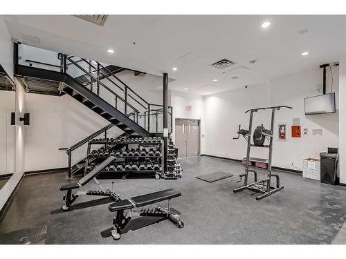 1306-210 15 Avenue Se, Calgary, AB - Indoor Photo Showing Gym Room