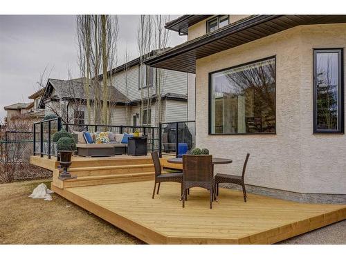 215 Gleneagles View, Cochrane, AB - Outdoor With Deck Patio Veranda With Exterior