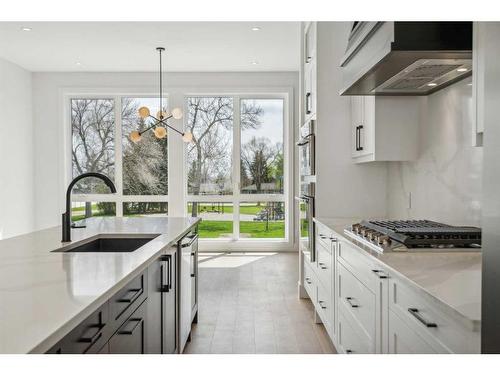49 Hounslow Drive Nw, Calgary, AB - Indoor Photo Showing Kitchen With Stainless Steel Kitchen With Upgraded Kitchen