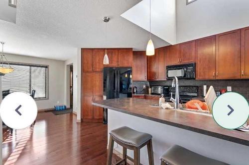 1819 New Brighton Drive Se, Calgary, AB - Indoor Photo Showing Kitchen With Double Sink