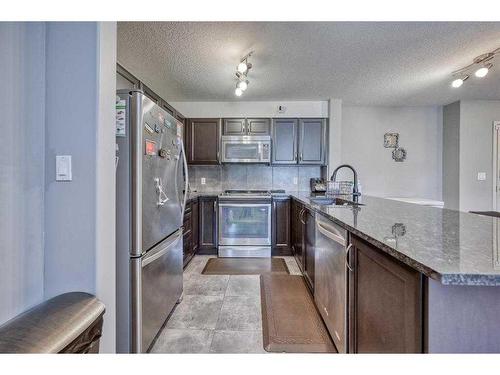 1106-6118 80 Avenue Ne, Calgary, AB - Indoor Photo Showing Kitchen With Upgraded Kitchen