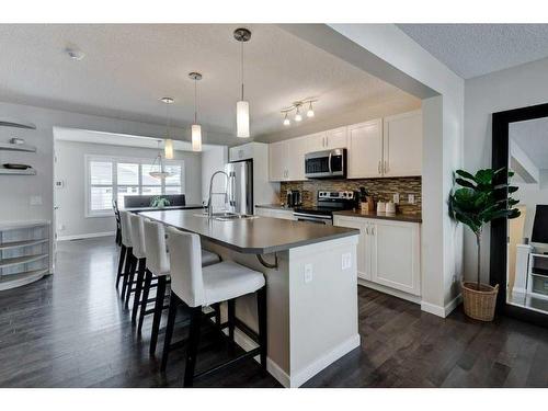 350 Cranford Drive Se, Calgary, AB - Indoor Photo Showing Kitchen With Upgraded Kitchen