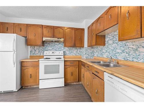 2820 46 Street Se, Calgary, AB - Indoor Photo Showing Kitchen With Double Sink