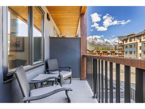 206-1315 Spring Creek Gate, Canmore, AB - Outdoor With Balcony With Exterior