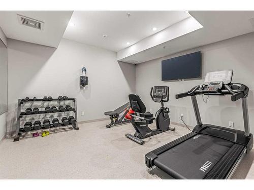 206-1315 Spring Creek Gate, Canmore, AB - Indoor Photo Showing Gym Room
