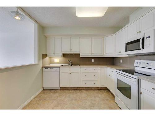 218-9449 19 Street Sw, Calgary, AB - Indoor Photo Showing Kitchen With Double Sink