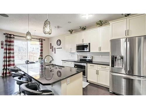 48 Auburn Springs Boulevard Se, Calgary, AB - Indoor Photo Showing Kitchen With Upgraded Kitchen