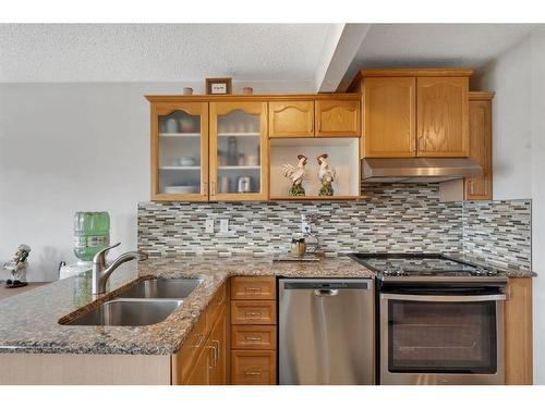 111 Taracove Estate Drive Ne, Calgary, AB - Indoor Photo Showing Kitchen With Double Sink With Upgraded Kitchen