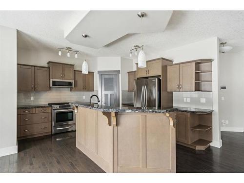 226 Crystal Green Place, Okotoks, AB - Indoor Photo Showing Kitchen With Stainless Steel Kitchen With Upgraded Kitchen