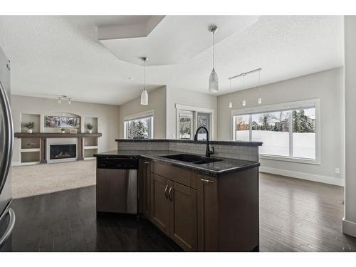 226 Crystal Green Place, Okotoks, AB - Indoor Photo Showing Kitchen With Double Sink