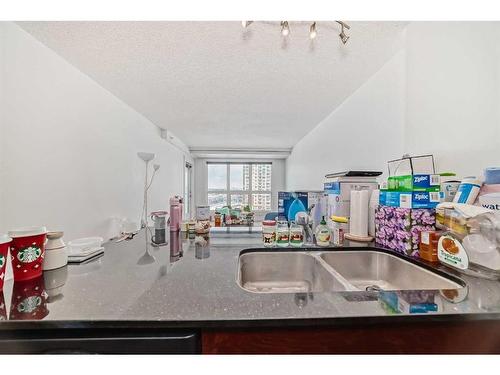 711-8880 Horton Road Sw, Calgary, AB - Indoor Photo Showing Kitchen With Double Sink