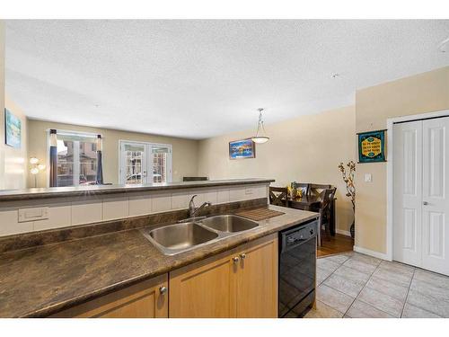 2108-333 Taravista Drive Ne, Calgary, AB - Indoor Photo Showing Kitchen With Double Sink