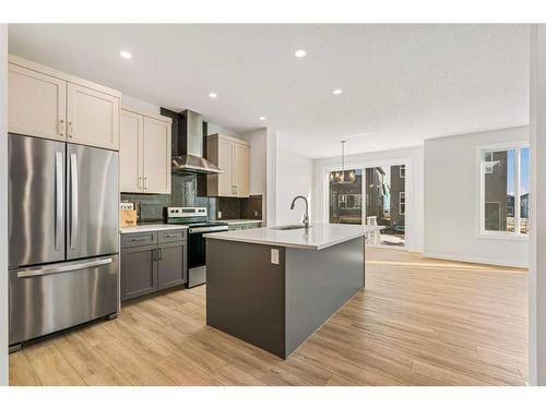 50 Legacy Reach Park Se, Calgary, AB - Indoor Photo Showing Kitchen With Upgraded Kitchen