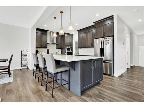 340 Lucas Way Nw, Calgary, AB - Indoor Photo Showing Kitchen With Upgraded Kitchen