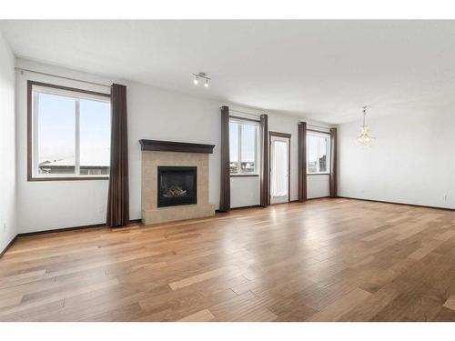 96 Evansview Manor, Calgary, AB - Indoor Photo Showing Living Room With Fireplace