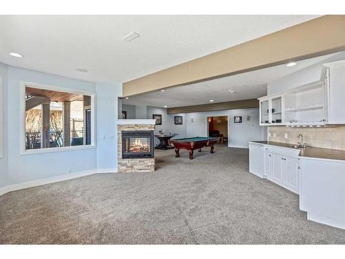 86 Chapala Crescent Se, Calgary, AB - Indoor With Fireplace