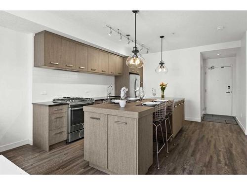 306-811 5 Street Ne, Calgary, AB - Indoor Photo Showing Kitchen With Upgraded Kitchen