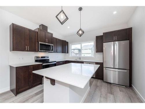 508 Legacy Circle Se, Calgary, AB - Indoor Photo Showing Kitchen With Stainless Steel Kitchen With Upgraded Kitchen