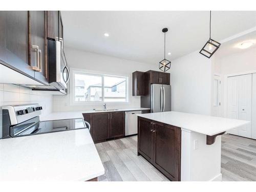 508 Legacy Circle Se, Calgary, AB - Indoor Photo Showing Kitchen With Stainless Steel Kitchen With Upgraded Kitchen